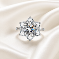 Regal Goddess Moissanite Ring moissanite ring in S925 sterling silver - main product photo for ILU520 jewelry gifts