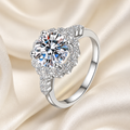 Center of Light Moissanite Ring moissanite ring in S925 sterling silver - main product photo for ILU520 jewelry gifts