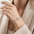 Radiant Self Moissanite Bracelet moissanite bracelet in S925 sterling silver - main product photo for ILU520 jewelry gifts