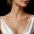 Mini Clutch Moissanite Pendant Necklace moissanite necklace in S925 sterling silver - main product photo for ILU520 jewelry gifts