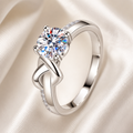 Eternal Knot Moissanite Ring moissanite ring in S925 sterling silver - main product photo for ILU520 jewelry gifts