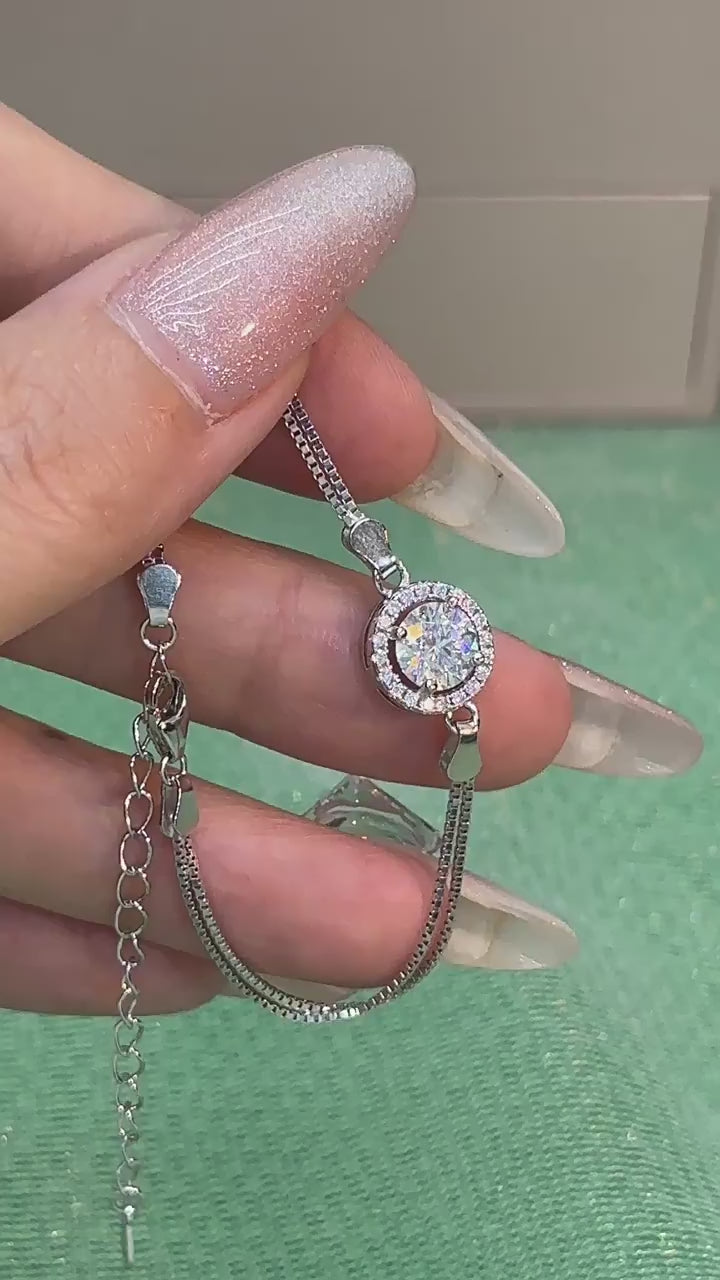 Moonlit Promise Moissanite Bracelet