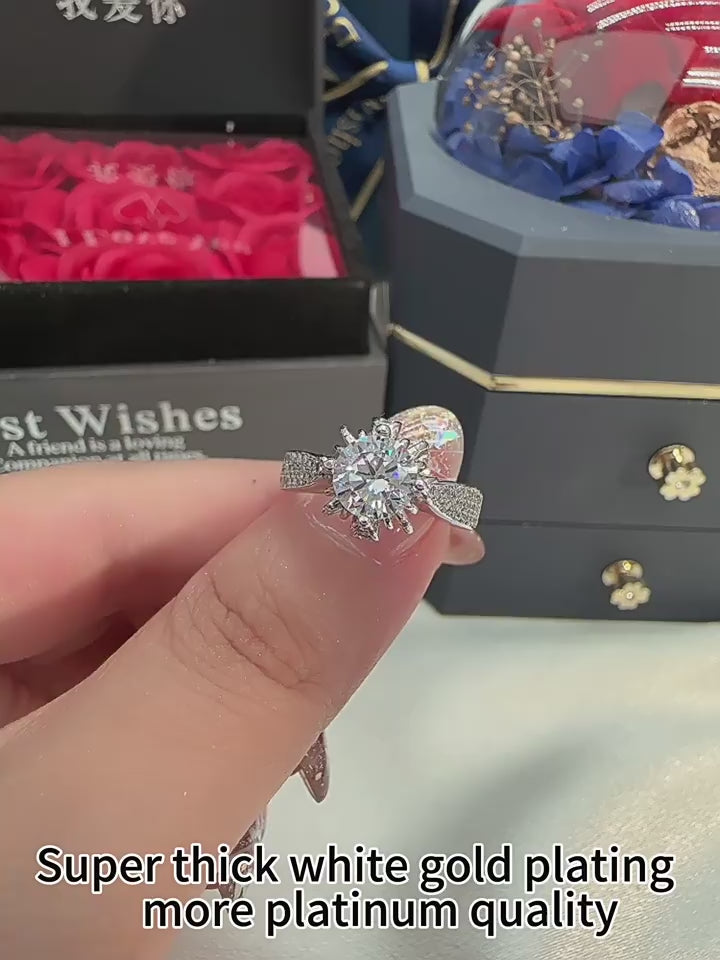 Royal Bloom Moissanite Ring