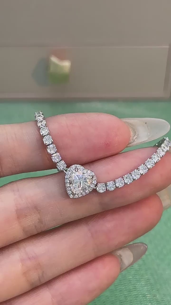 Heart Whisper Moissanite Bracelet