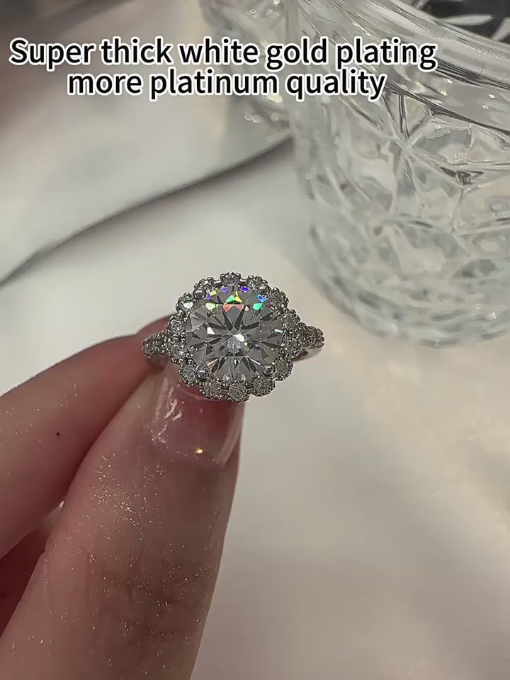 Center of Light Moissanite Ring
